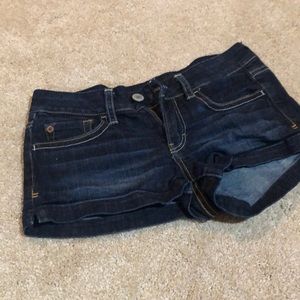 Dark Wash American Eagle shorties